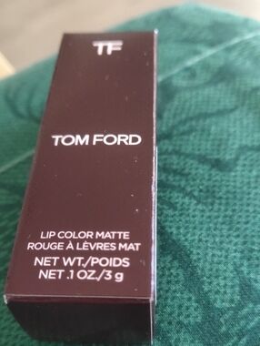 Tom Ford Lip Color Matte — Deep Wine Brown Packaging